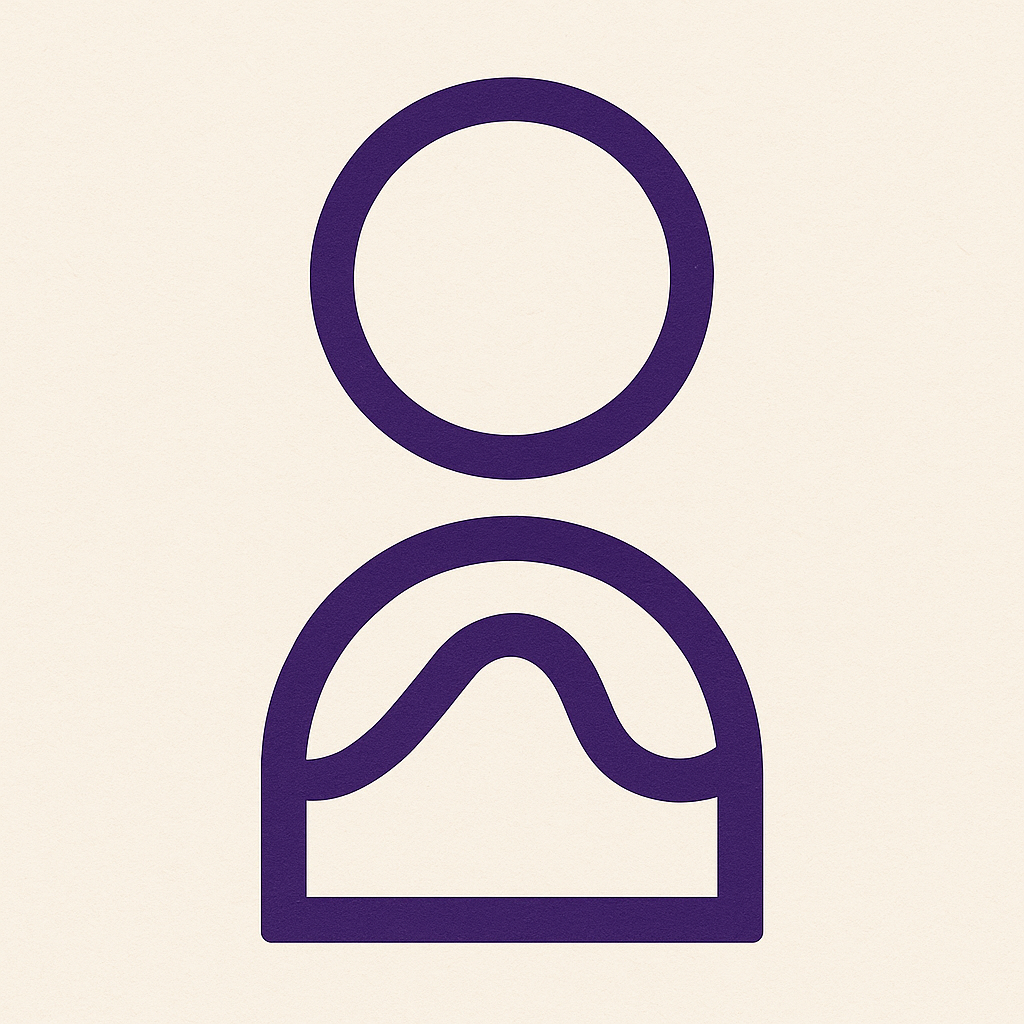 Remembers glyph — circle over semicircle with a wave.